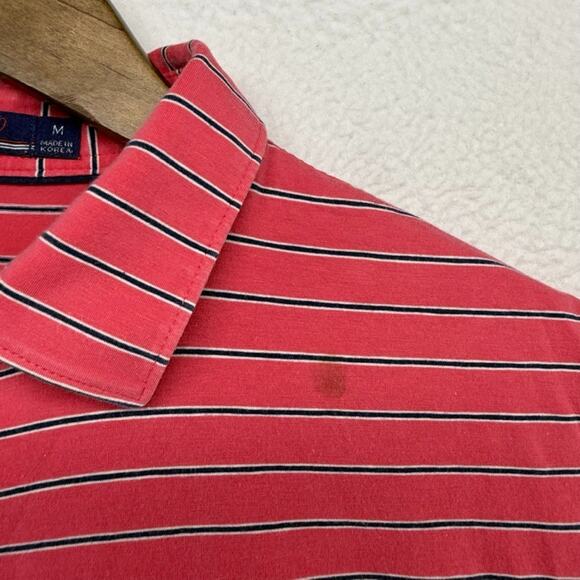 Johnnie O Polo Shirt Men's medium Pink Collared Performance Preppy Golf Office - Picture 4 of 10